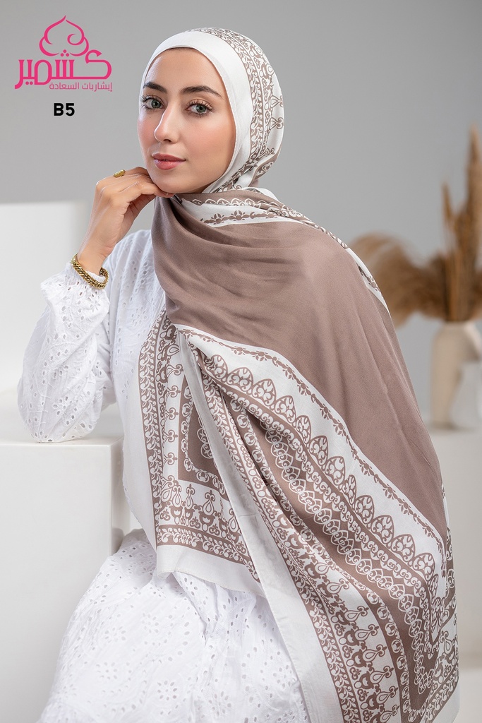 Printed Modal Scarf   B5