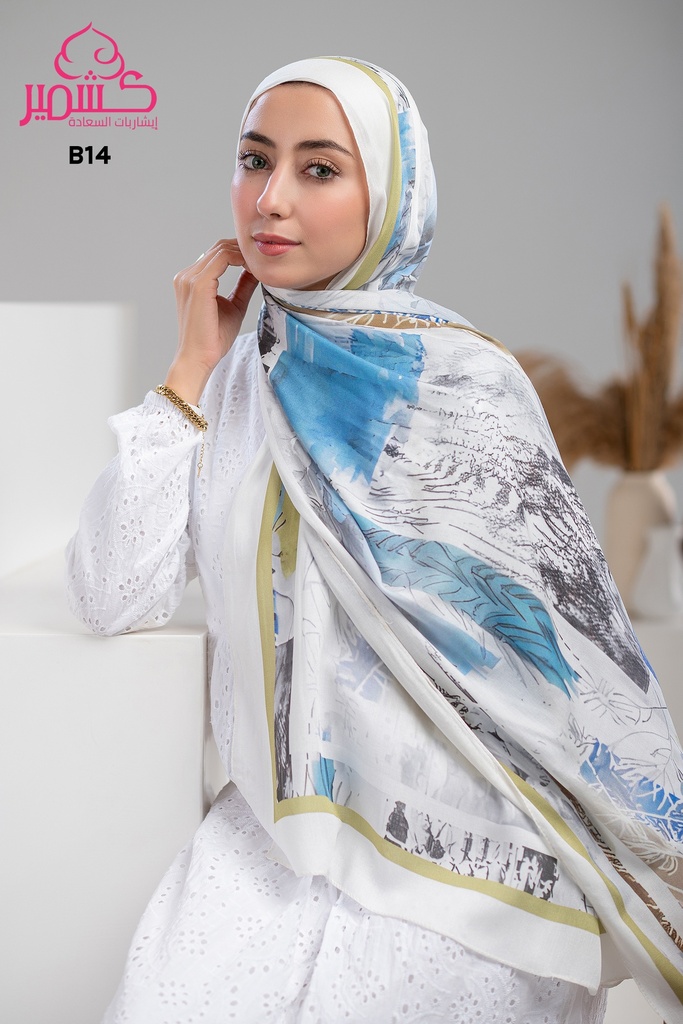 Printed Modal Scarf  B14