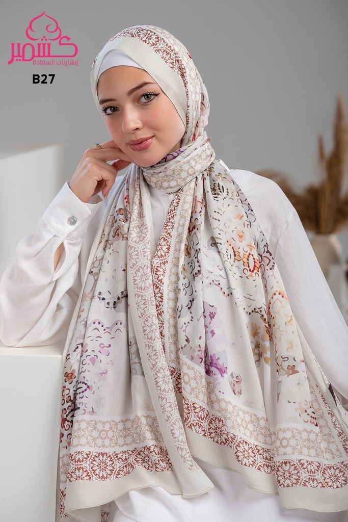 Printed Modal Scarf   B27