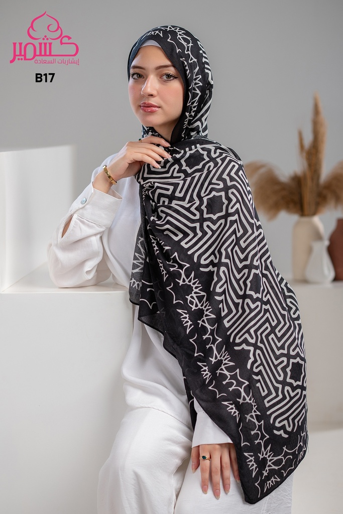 Printed Modal Scarf  B17
