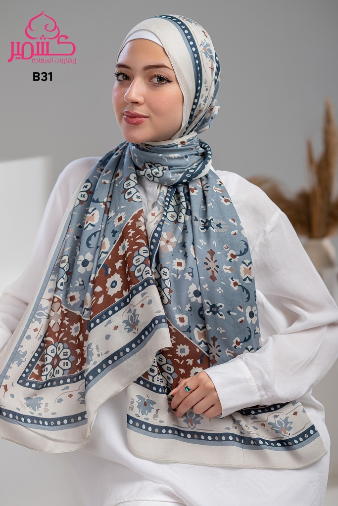Printed Modal Scarf  B31